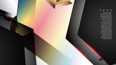 Örtüşen altıgen vektör arka planlar. herhangi bir arka plan için uygundur. Eps 10'da kapak tasarımı. metin için siyah alan