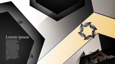 gradyan altıgen şekilli soyut vektör arka planı. arka plan her şey için uygundur. eps 10