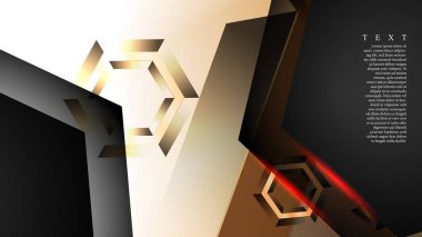 gradyan altıgen şekilli soyut vektör arka planı. arka plan her şey için uygundur. eps 10