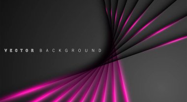 Pembe ışık çizgi gölge koyu gri lüks arka plan