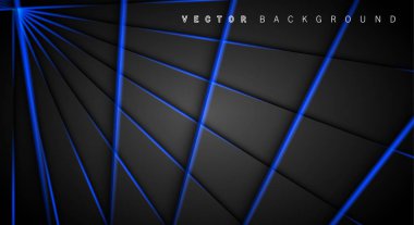 Mavi ışık çizgi gölge koyu gri lüks arka plan