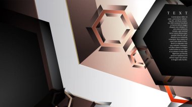 gradyan altıgen şekilli soyut vektör arka planı. arka plan her şey için uygundur. eps 10