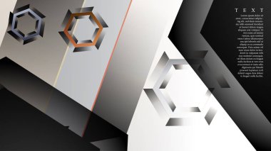 gradyan altıgen şekilli soyut vektör arka planı. arka plan her şey için uygundur. eps 10