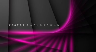 Pembe ışık çizgi gölge koyu gri lüks arka plan