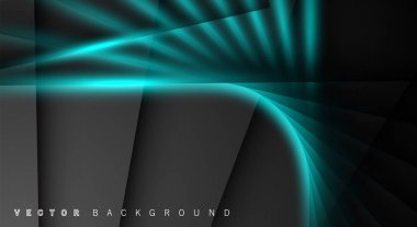 Mavi ışık çizgi gölge koyu gri lüks arka plan