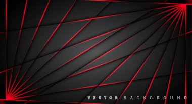 Kırmızı ışık çizgi gölge koyu gri lüks arka plan