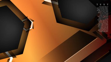 gradyan altıgen şekilli soyut vektör arka planı. arka plan her şey için uygundur. eps 10