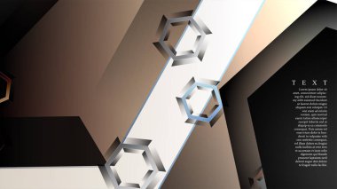 gradyan altıgen şekilli soyut vektör arka planı. arka plan her şey için uygundur. eps 10