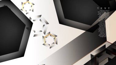 gradyan altıgen şekilli soyut vektör arka planı. arka plan her şey için uygundur. eps 10