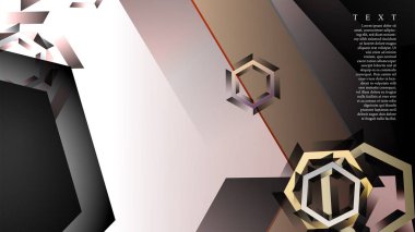 gradyan altıgen şekilli soyut vektör arka planı. arka plan her şey için uygundur. eps 10