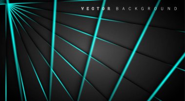 Mavi ışık çizgi gölge koyu gri lüks arka plan