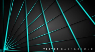 Mavi ışık çizgi gölge koyu gri lüks arka plan