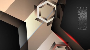 gradyan altıgen şekilli soyut vektör arka planı. arka plan her şey için uygundur. eps 10