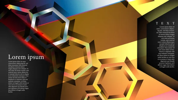 Örtüşen altıgen vektör arka planlar. herhangi bir arka plan için uygundur. Eps 10'da kapak tasarımı. metin için siyah alan