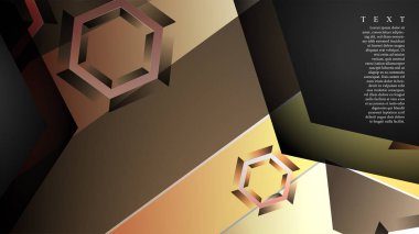 gradyan altıgen şekilli soyut vektör arka planı. arka plan her şey için uygundur. eps 10