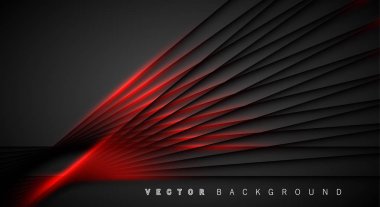 Kırmızı ışık çizgi gölge koyu gri lüks arka plan