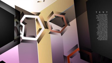 gradyan altıgen şekilli soyut vektör arka planı. arka plan her şey için uygundur. eps 10