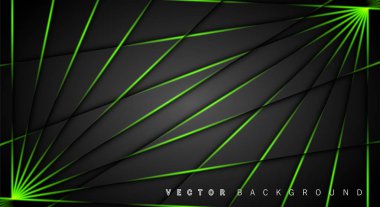 Yeşil ışık çizgi gölge koyu gri lüks arka plan