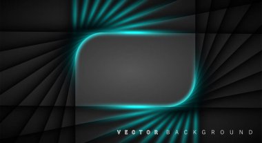 Mavi ışık çizgi gölge koyu gri lüks arka plan