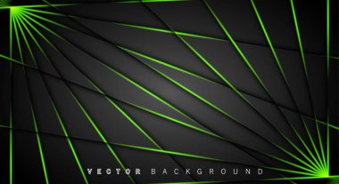 Yeşil ışık çizgi gölge koyu gri lüks arka plan