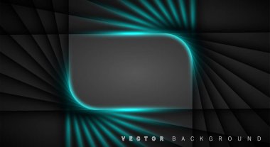 Mavi ışık çizgi gölge koyu gri lüks arka plan