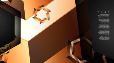 gradyan altıgen şekilli soyut vektör arka planı. arka plan her şey için uygundur. eps 10