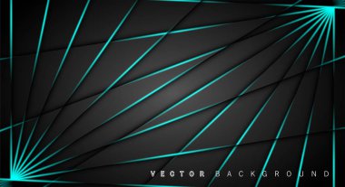 Mavi ışık çizgi gölge koyu gri lüks arka plan