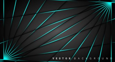 Mavi ışık çizgi gölge koyu gri lüks arka plan