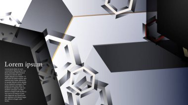 gradyan altıgen şekilli soyut vektör arka planı. arka plan her şey için uygundur. eps 10