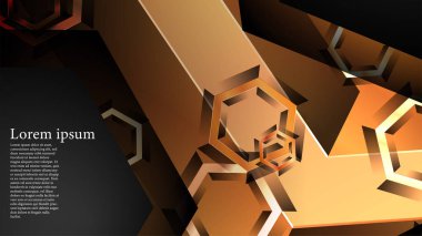 gradyan altıgen şekilli soyut vektör arka planı. arka plan her şey için uygundur. eps 10