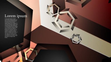 gradyan altıgen şekilli soyut vektör arka planı. arka plan her şey için uygundur. eps 10