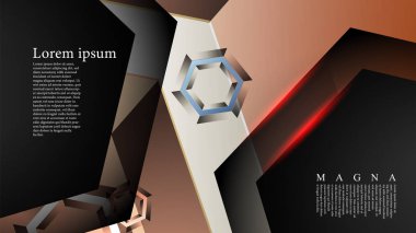 gradyan altıgen şekilli soyut vektör arka planı. arka plan her şey için uygundur. eps 10