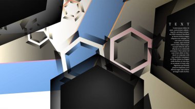 gradyan altıgen şekilli soyut vektör arka planı. arka plan her şey için uygundur. eps 10