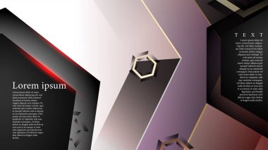 gradyan altıgen şekilli soyut vektör arka planı. arka plan her şey için uygundur. eps 10