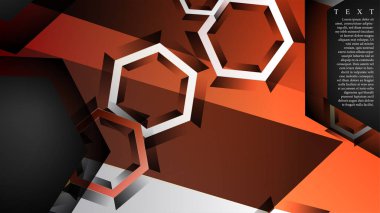 gradyan altıgen şekilli soyut vektör arka planı. arka plan her şey için uygundur. eps 10