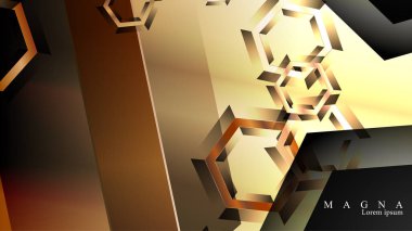 gradyan altıgen şekilli soyut vektör arka planı. arka plan her şey için uygundur. eps 10