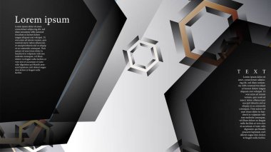 gradyan altıgen şekilli soyut vektör arka planı. arka plan her şey için uygundur. eps 10