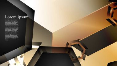 gradyan altıgen şekilli soyut vektör arka planı. arka plan her şey için uygundur. eps 10