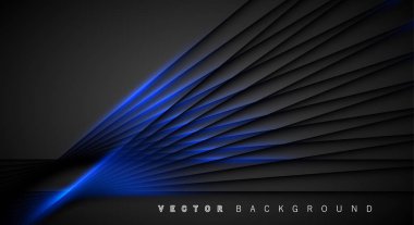 Mavi ışık çizgi gölge koyu gri lüks arka plan