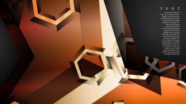 gradyan altıgen şekilli soyut vektör arka planı. arka plan her şey için uygundur. eps 10