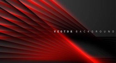 Kırmızı ışık çizgi gölge koyu gri lüks arka plan