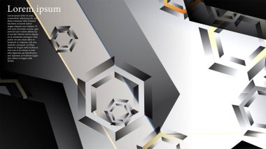 gradyan altıgen şekilli soyut vektör arka planı. arka plan her şey için uygundur. eps 10