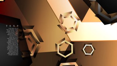 gradyan altıgen şekilli soyut vektör arka planı. arka plan her şey için uygundur. eps 10