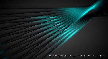 Mavi ışık çizgi gölge koyu gri lüks arka plan