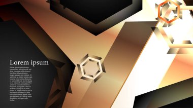 gradyan altıgen şekilli soyut vektör arka planı. arka plan her şey için uygundur. eps 10