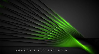 Yeşil ışık çizgi gölge koyu gri lüks arka plan