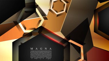 gradyan altıgen şekilli soyut vektör arka planı. arka plan her şey için uygundur. eps 10