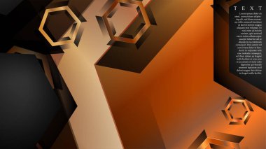 gradyan altıgen şekilli soyut vektör arka planı. arka plan her şey için uygundur. eps 10