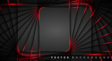 Kırmızı ışık çizgi gölge koyu gri lüks arka plan