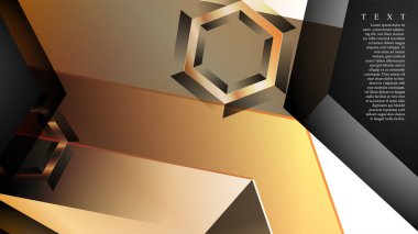 gradyan altıgen şekilli soyut vektör arka planı. arka plan her şey için uygundur. eps 10